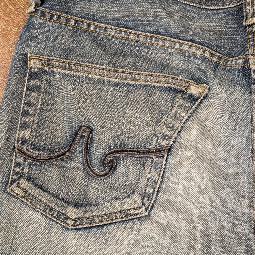 AG Adriano Goldschmied The Fillmore Men’s Jeans 34x32 Distressed Medium Wash